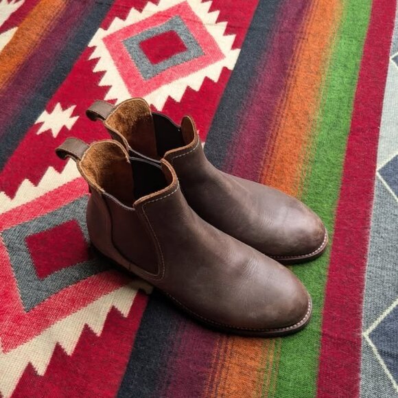 chocolate brown sustainable leather Chelsea boots/ blundstone-style boots - Picture 5 of 5